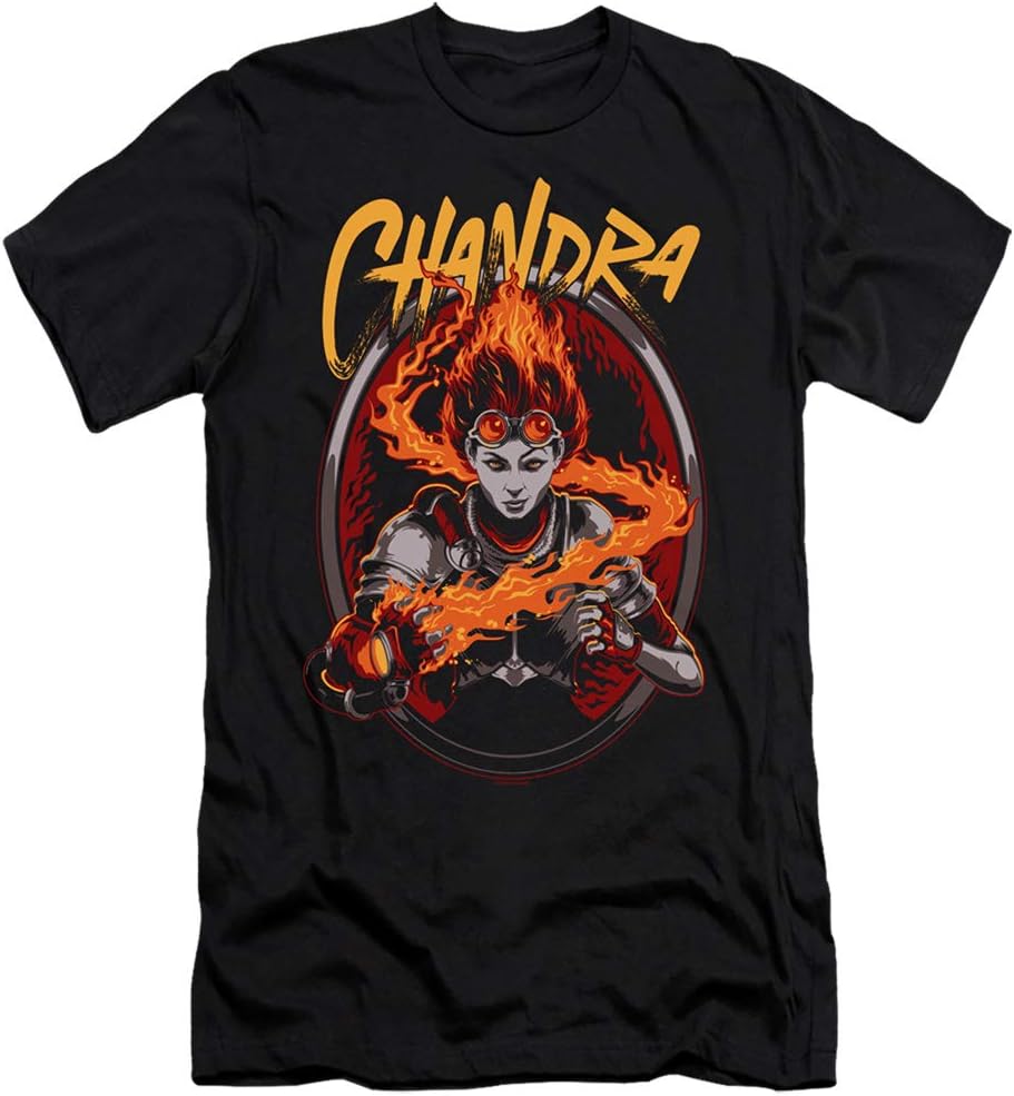 Magic The Gathering Chandra Unisex Adult Canvas Brand T Shirt for Men and Women