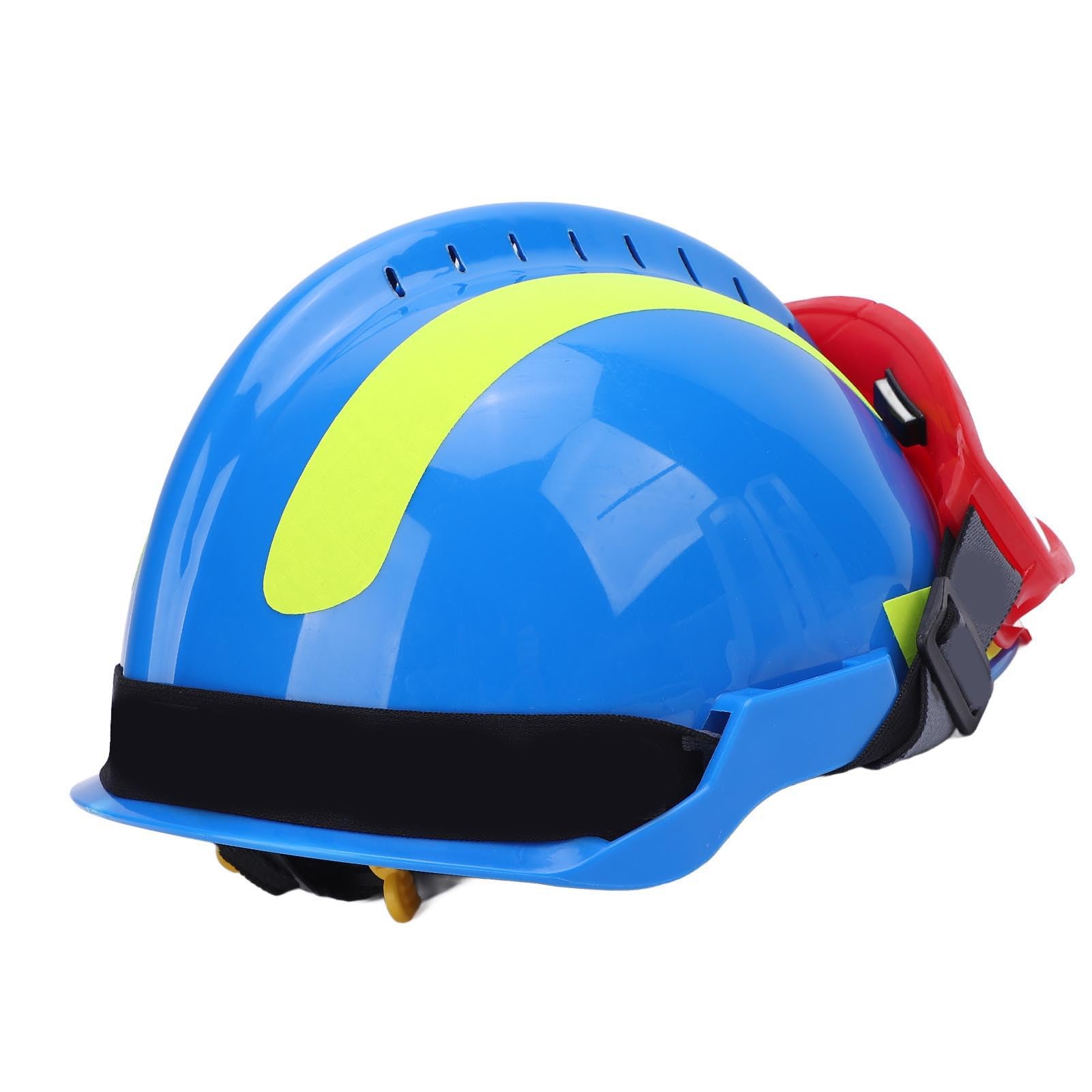 Casco de Rescate, Casco Ajustable con Luz para Operaciones de Búsqueda y Rescate, Material de PC Resistente, Tamaño 11,81 X 6,30 Pulgadas