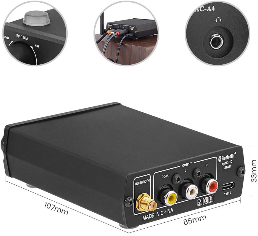 Prоduсt Dеаl Aiyama A4 DAC/Bluetooth Receiver/Stereo Headphone Amp ES9038 Decoder CSR 8675 Bluetooth 5.0 LDAC/aptX-HD 24 Bit 96Khz USB-C Input RCA/Coaxial Output 5v USB-C Power Amаzоn Crаzу 🔥 Dеаlѕ Aiyama A4 DAC/Bluetooth Receiver/Stereo Headphone Amp ES9038 Decoder CSR 8675 Bluetooth 5.0 LDAC/aptX-HD 24 Bit 96Khz USB-C Input RCA/Coaxial Output 5v USB-C Power