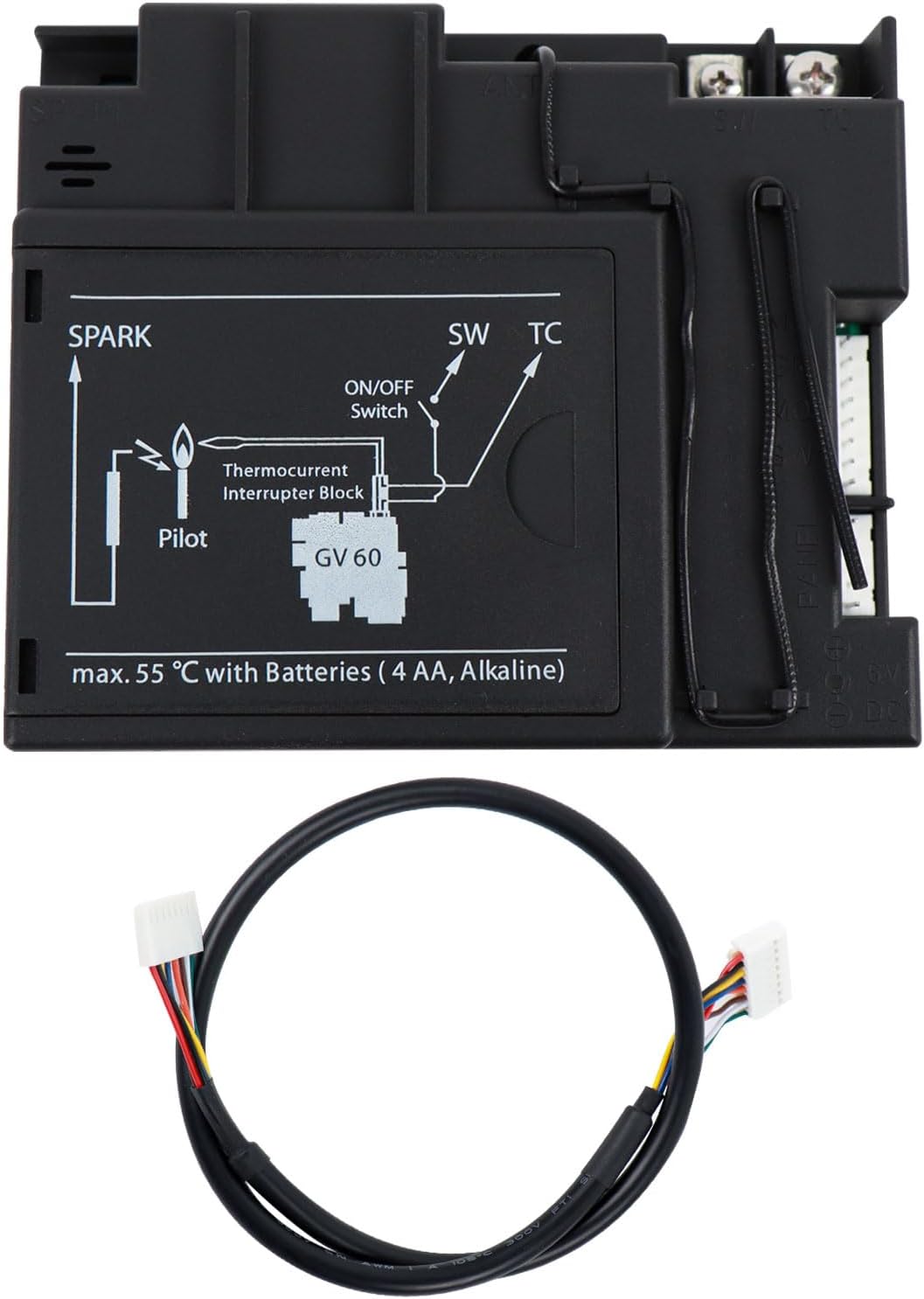 G6R-R3AM GV60 Gas Valve Kit Replacement for Real Fyre Valor Empire Element 4 Maxitrol Control Module with Wire Harness