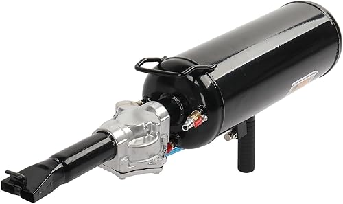 TUFFIOM Asiento de 2.1 galones de aire para neumáticos con manómetro y mango, herramienta de asiento de gatillo de rueda para motocicleta, ATV,