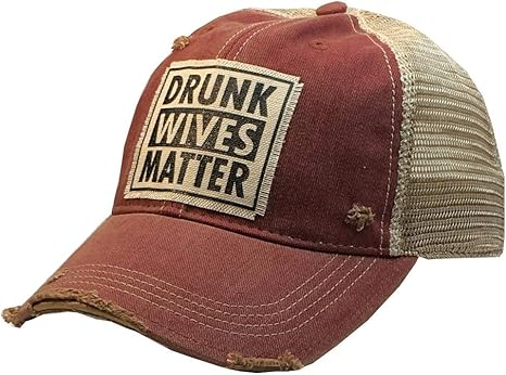 Vintage Life Baseball Cap For Women Funny Trucker Hat Cute Distressed Ball Caps Drunk Wives Matter Dk Red At Amazon Women S Clothing Store Vintage Life Baseball Cap For Women Funny Trucker Hat Cute Distressed Ball Caps Drunk Wives Matter Dk Red At Amazon Women S Clothing Store