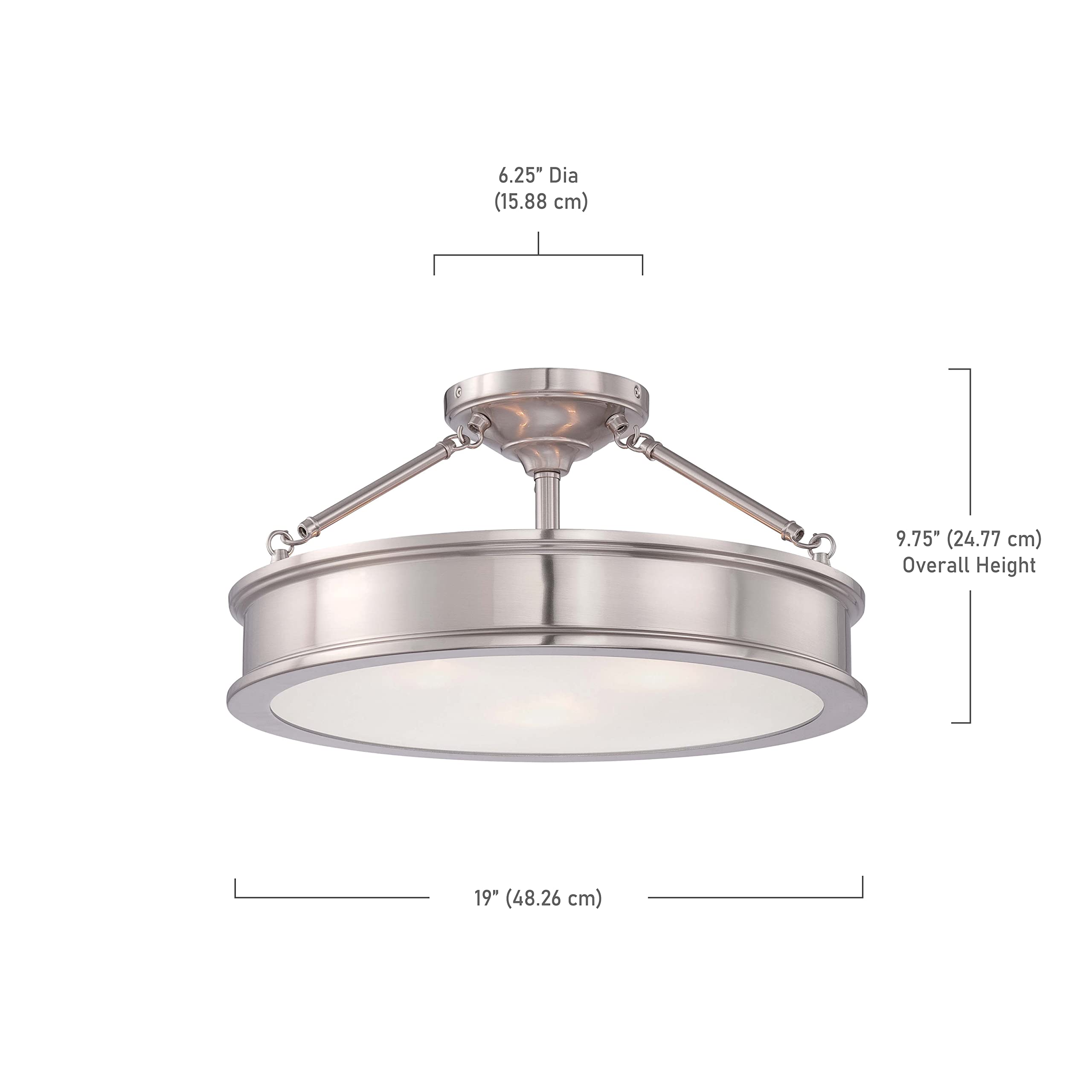 Minka Lavery Semi Flush Mount Ceiling Light 4177-84, Harbour Point