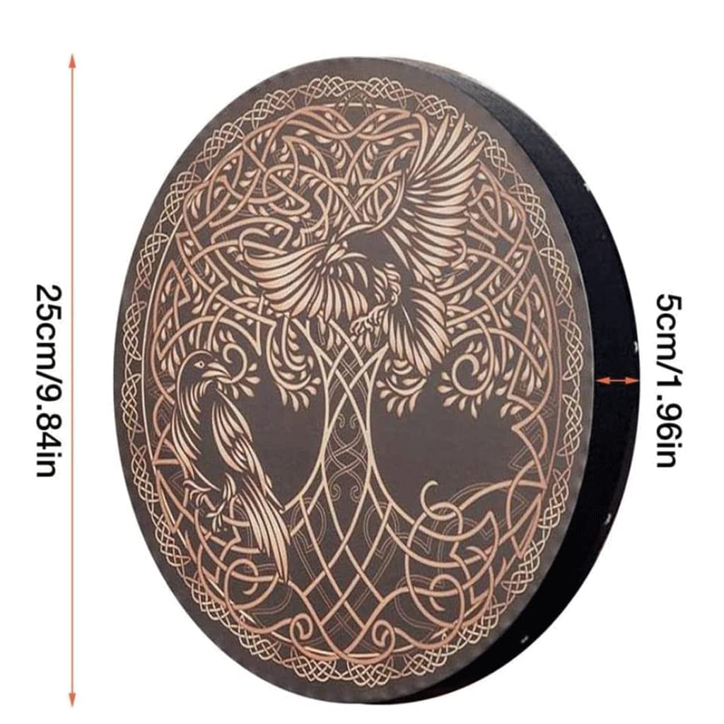 PAASHE Handpan Tambour Shaman Tambour Vintage Rond Handpan Tambour Portable Langue Tambour Ventilateur Instrument De Musique Tambour À La Main Éthéré Tambour Adulte Tambour Haute qualité