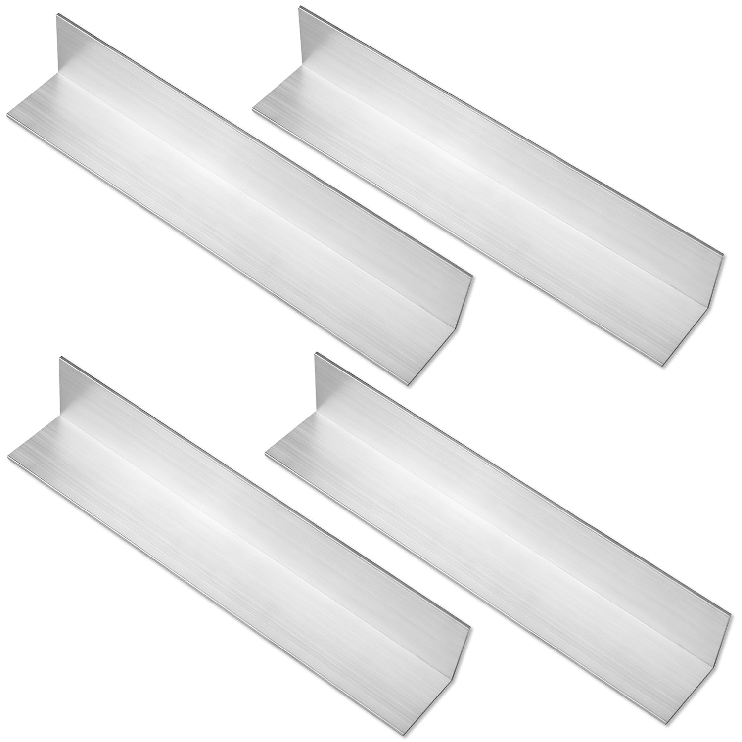 Aluminum Angle Stock 12" Length,2 x 2x 1/8 inch Angle Aluminum 6061,T6 Mill Stock 1/8inch Thick 4PCS,90 Degree Angled Aluminum Extrusion for DIY Projects Industrial Building Construction (12")