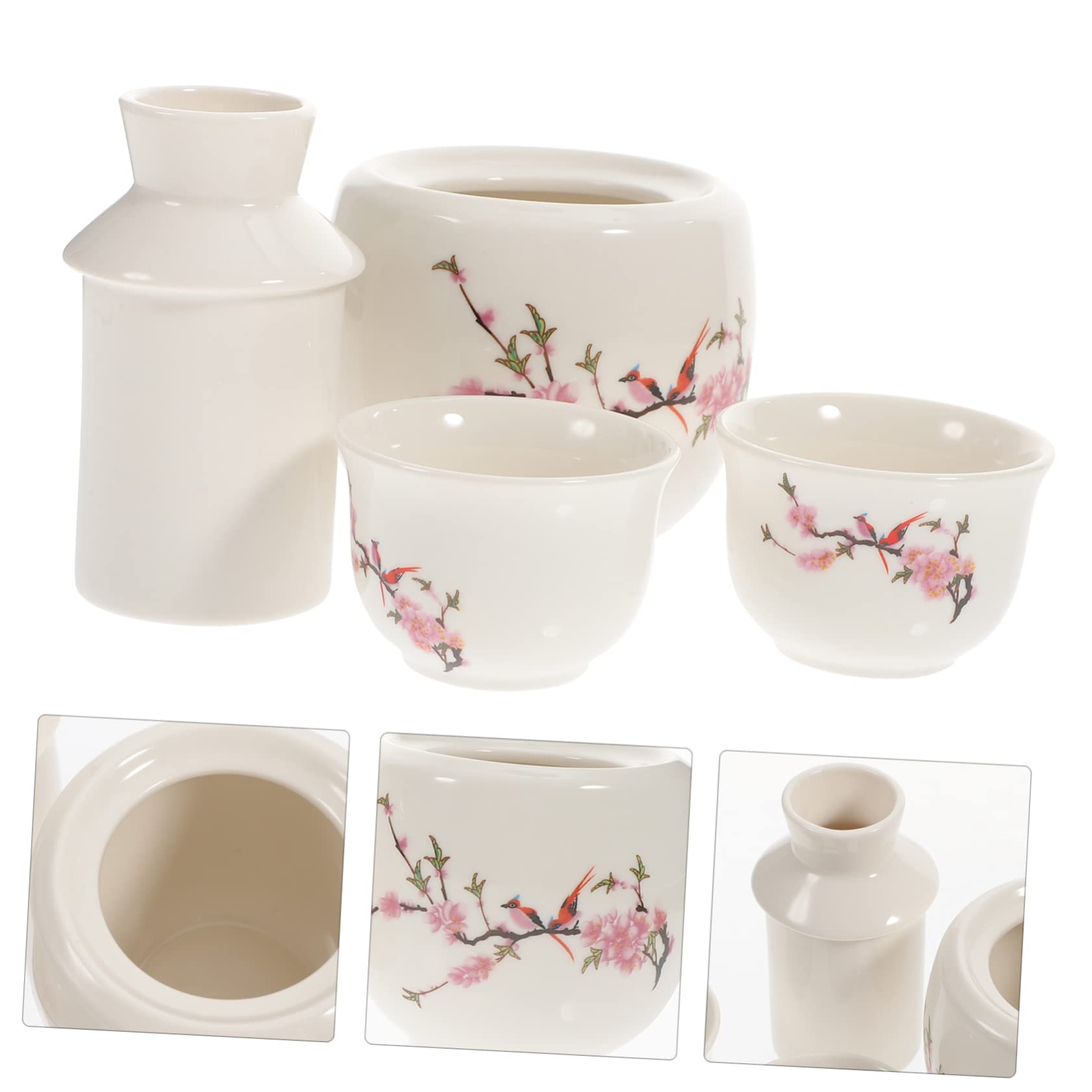 Cabilock 2 Set scaldavivande home decor decorazione casa servizio the mobile vino servizio da te tazza moderno più caldo Tazze l'inverno usa strumenti caldi per bere il vino ceramica