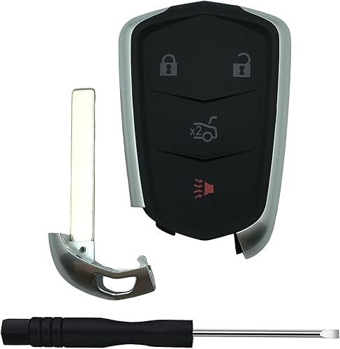 Miniatura 9 de Funda de repuesto para llavero remoto de entrada sin llave para Cadillac XT5 ATS CTS SRX XTS Escalade (5 botones A)