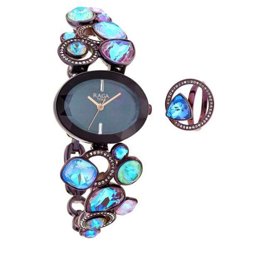 Titan Metal Raga Moments of Joy Analog Black Dial Womens Watch-95126Qm01F (B08LKGFTBS) Amazon Price History, Amazon Price Tracker