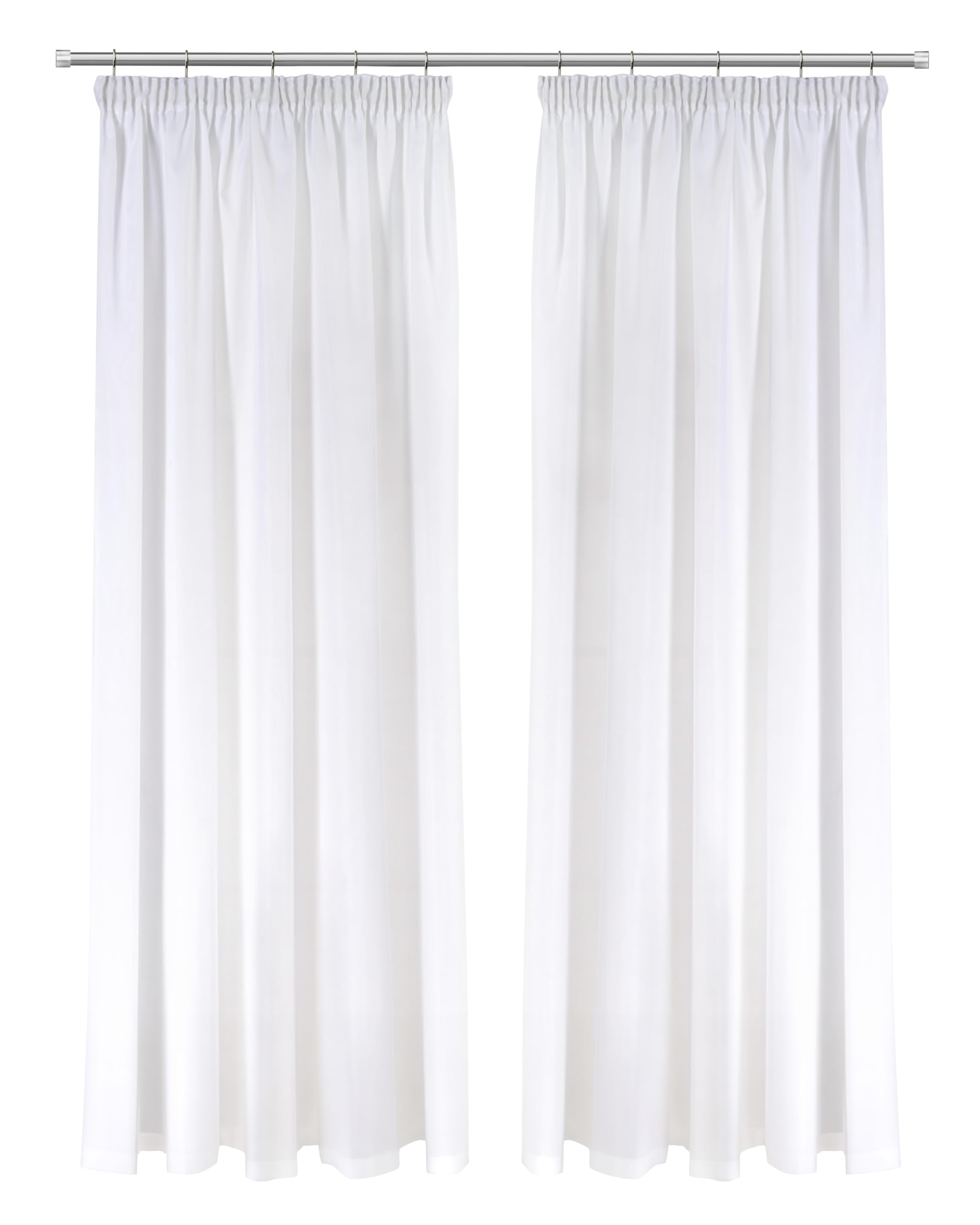 The Very Collection Lined & Voile Pencil Pleat & Curtains