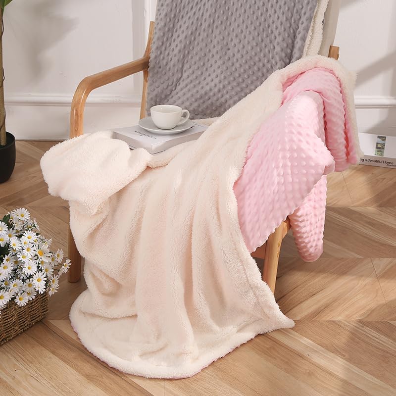 Miniatura 4 de yky Manta de bebé de forro polar con burbujas personalizadas para niños, mantas de bebé personalizadas con nombre bordado (nombre bordado, 27.6 x