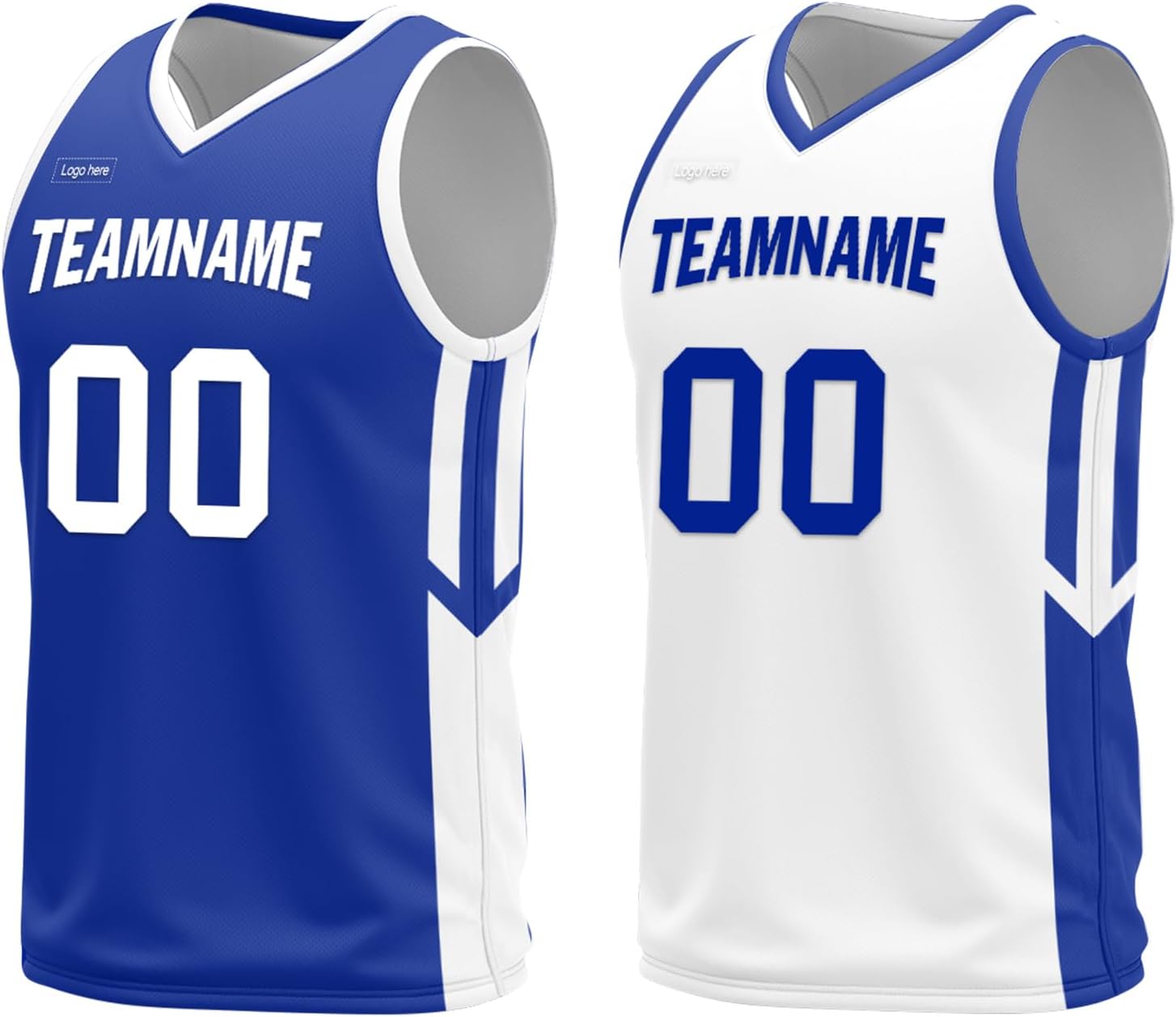 Custom Reversible Basketball Jersey Set for Men Youth Personalized Breathable Mesh Sports Uniform for Practice,Daily Wear