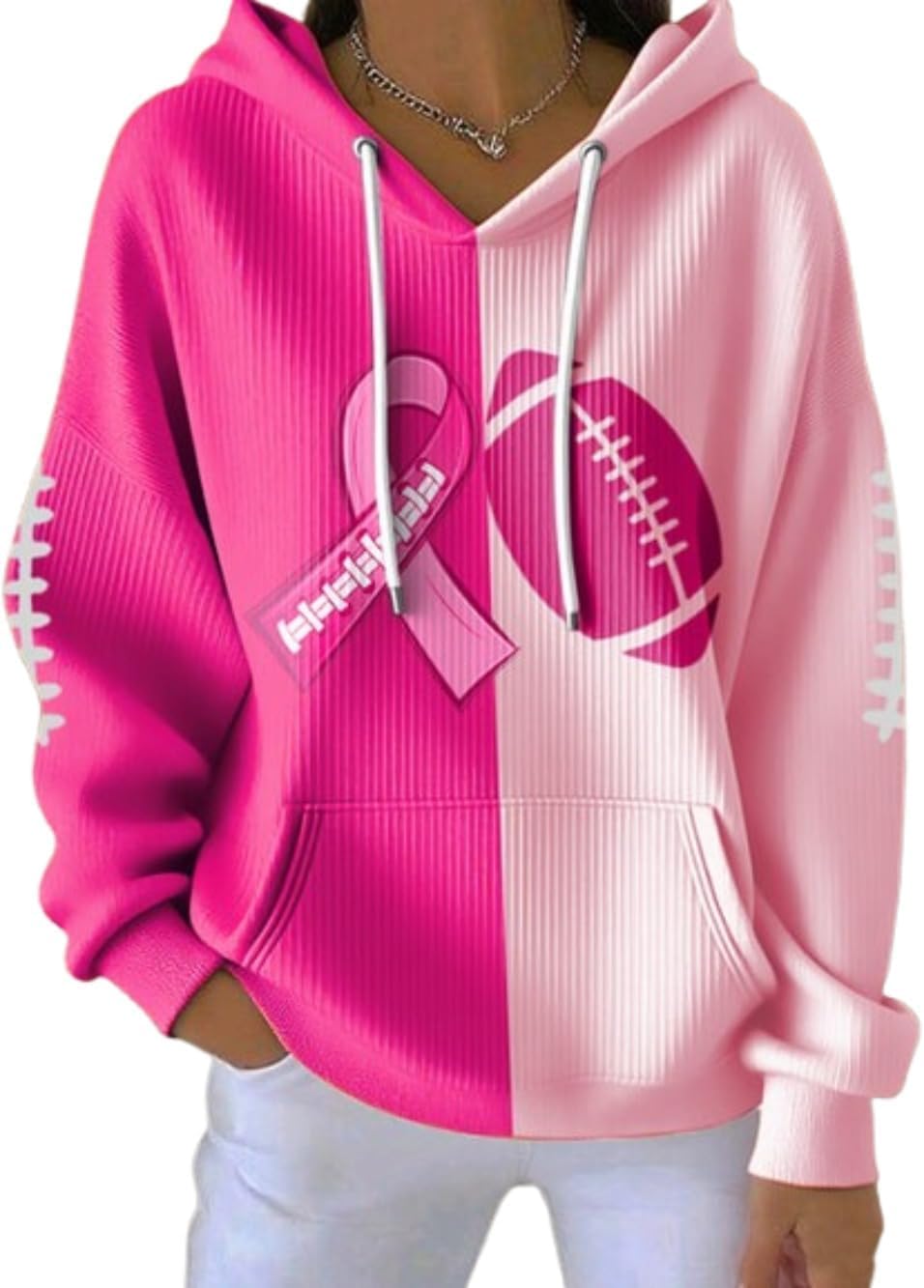 Amazon.com: Breast Cancer Pink Rugby T Shirt Tackle Breast Cancer ...