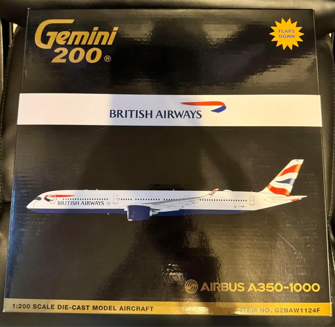 Gemini200 1/200 A350-1000 ブリティッシュ・エアウェイズ Airbus A350-1000 Commercial Aircraft with Flaps Down 