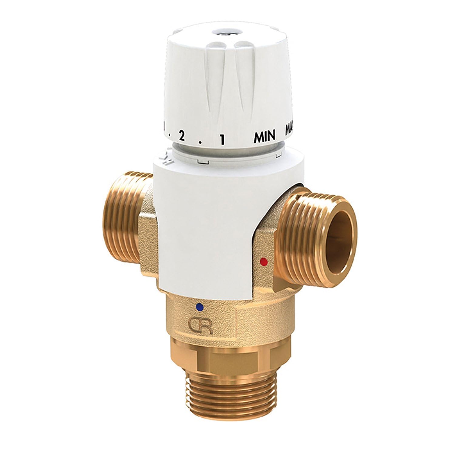 Mitigeur thermostatique 20x27 MMM avec sécurité anti-brûlure réglable de 35 à 60°C