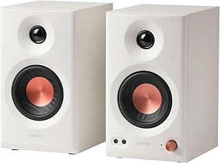 Edifier MR3 – Compact Studio Speakers 2.0, Hi-Res Audio, Bluetooth V5.4, Physical Controls, RCA, AUX, Mobile App, 2x18W, W…