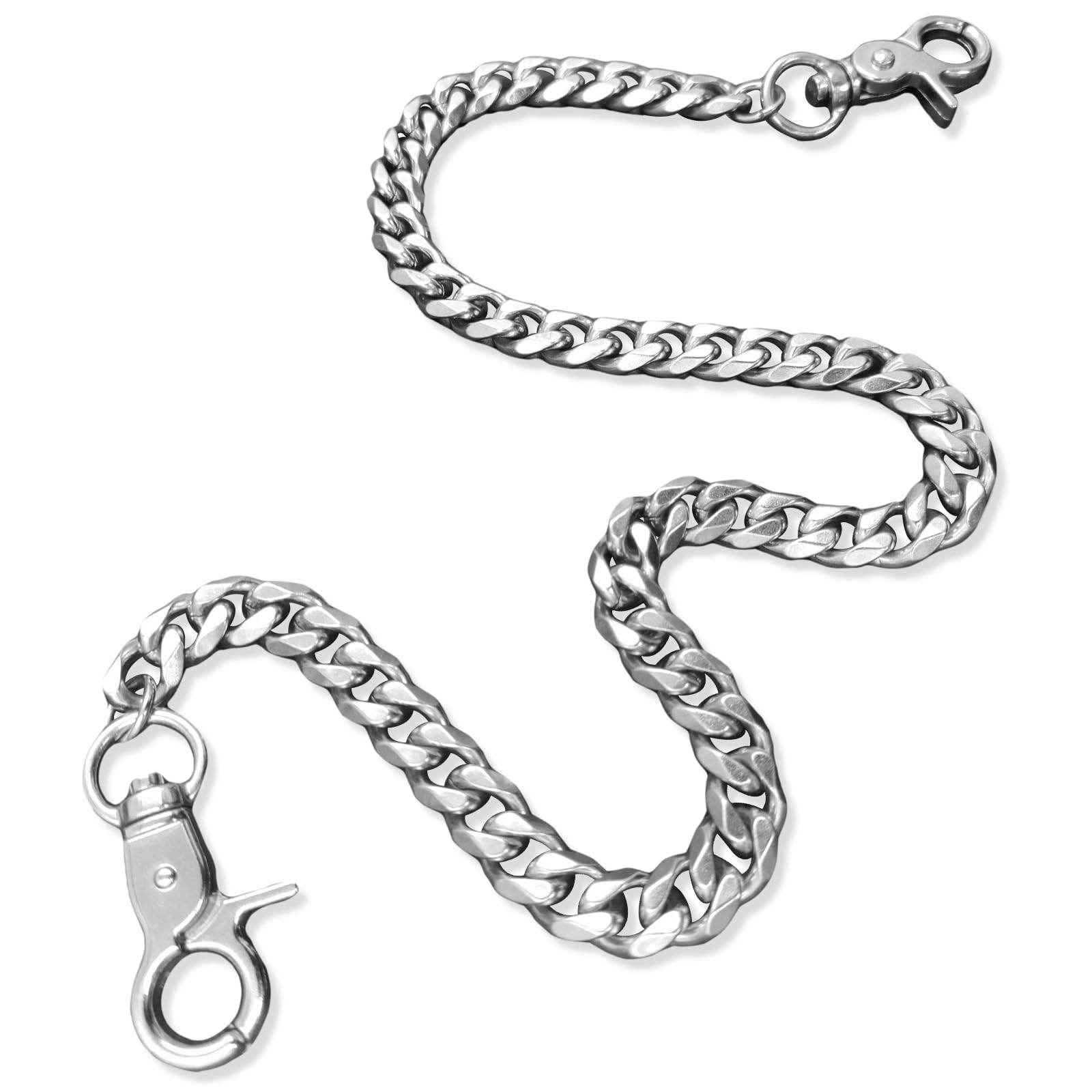 Pants Wallet Chain for Men Women Boy Girl,Heavy Duty Pocket Chain Metal Wallet Keychain Jean Punk,Silver