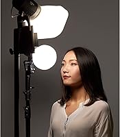 Vista 5 de GODOX ML-CS1625 Softbox Kit de cúpula de difusión con 3 adaptadores, difusor plegable para GodoxV1 Serie V1 ML30 ML60BI AD200PRO AD300PRO 400PRO V