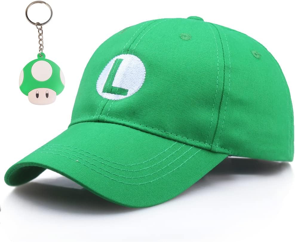 EIKOU Red & Green Cap Baseball Cap - Octagonal Pattern Classic Hat for Halloween Cosplay & Unisex 4 Seasons