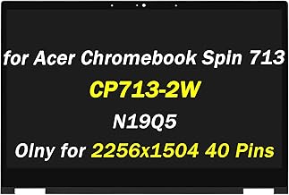 Replacement for Acer Chromebook Spin 713 CP713-2W N19Q5 CP713-2W-79H3 CP713-2W-3311 CP713-2W-568T CP713-2W-54PK CP713-2W-33XW 13.5" 2256x1504 40Pin LCD Display Touch Screen Digitizer Assembly