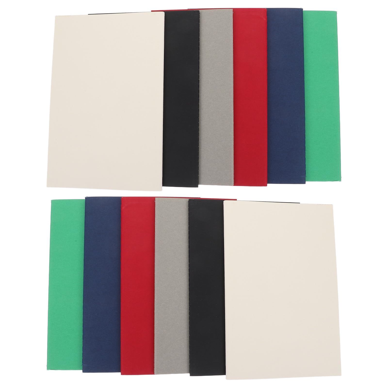HOOWIFFY 12 Piezas Cuaderno de Bocetos Kraft A5 de 60 Páginas, Tapa Dura