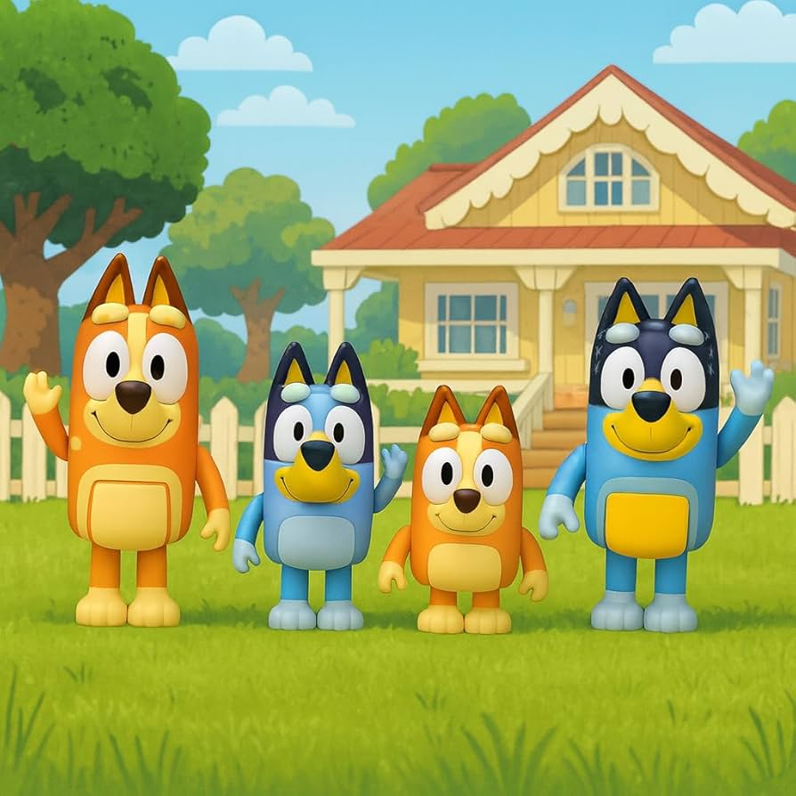 Amazon.co.jp: Bluey (ブルーイ) 2.5～3インチ ポーズつけ可能