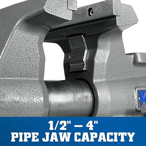 Miniatura 12 de Wilton Mechanics Pro tornillo de banco, ancho de mandíbula de 4-1/2 pulgadas, apertura de mandíbula de 4 pulgadas, garganta de 3-1/2 pulgadas