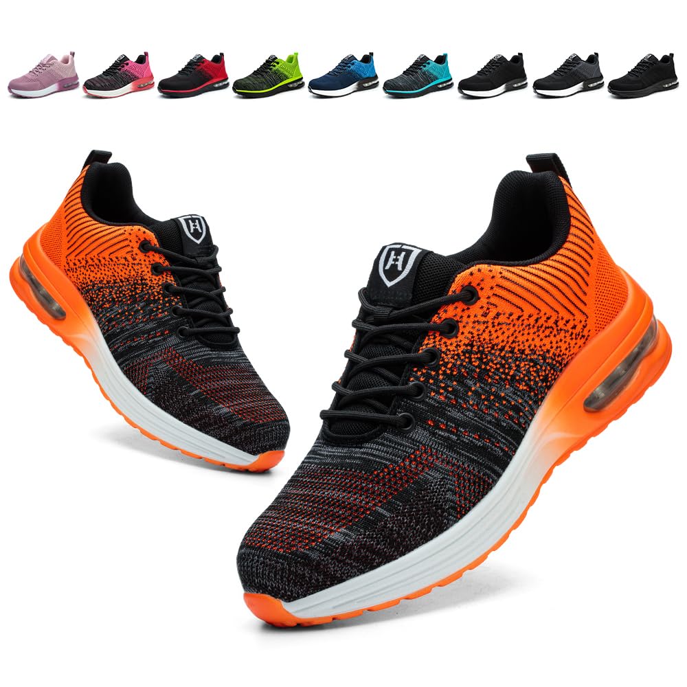 Scarpe Antinfortunistiche Uomo Donna Leggere e Comode Scarpe da Lavoro con Punta in Acciaio Sportive Scarpe da Cantiere Antiscivolo Traspiranti