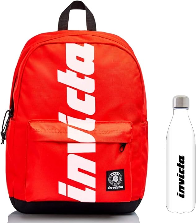 Invicta carlson plain logo zaino piu` borraccia part_B08DC1G84S