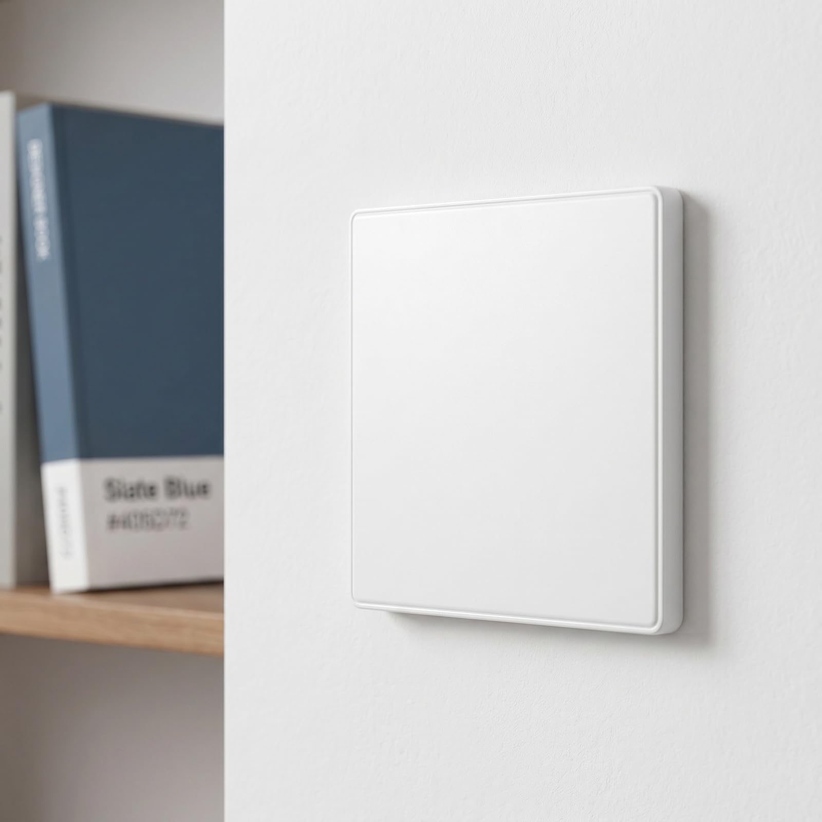 Placa de Pared Ciega 4 Piezas, Tapa de Enchufe Empotrado 86x86mm, Tapa de Interruptor, Tapa de Caja Empotrada Blanca ABS para Enchufes o Interruptores Sin Usar