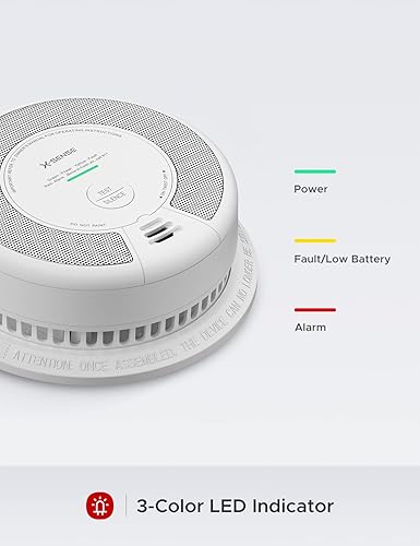 Miniatura 7 de X-Sense SC06 - Detector de humo y monóxido de carbono 2 en 1 (no cableado), alarma de incendio y CO con sensor dual, 10años de batería, compatible