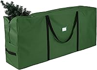 Vista 1 de Bolsa de almacenamiento para árbol de Navidad, se adapta a árboles de Navidad artificiales grandes desmontados de hasta 9 pies, bolsa impermeable