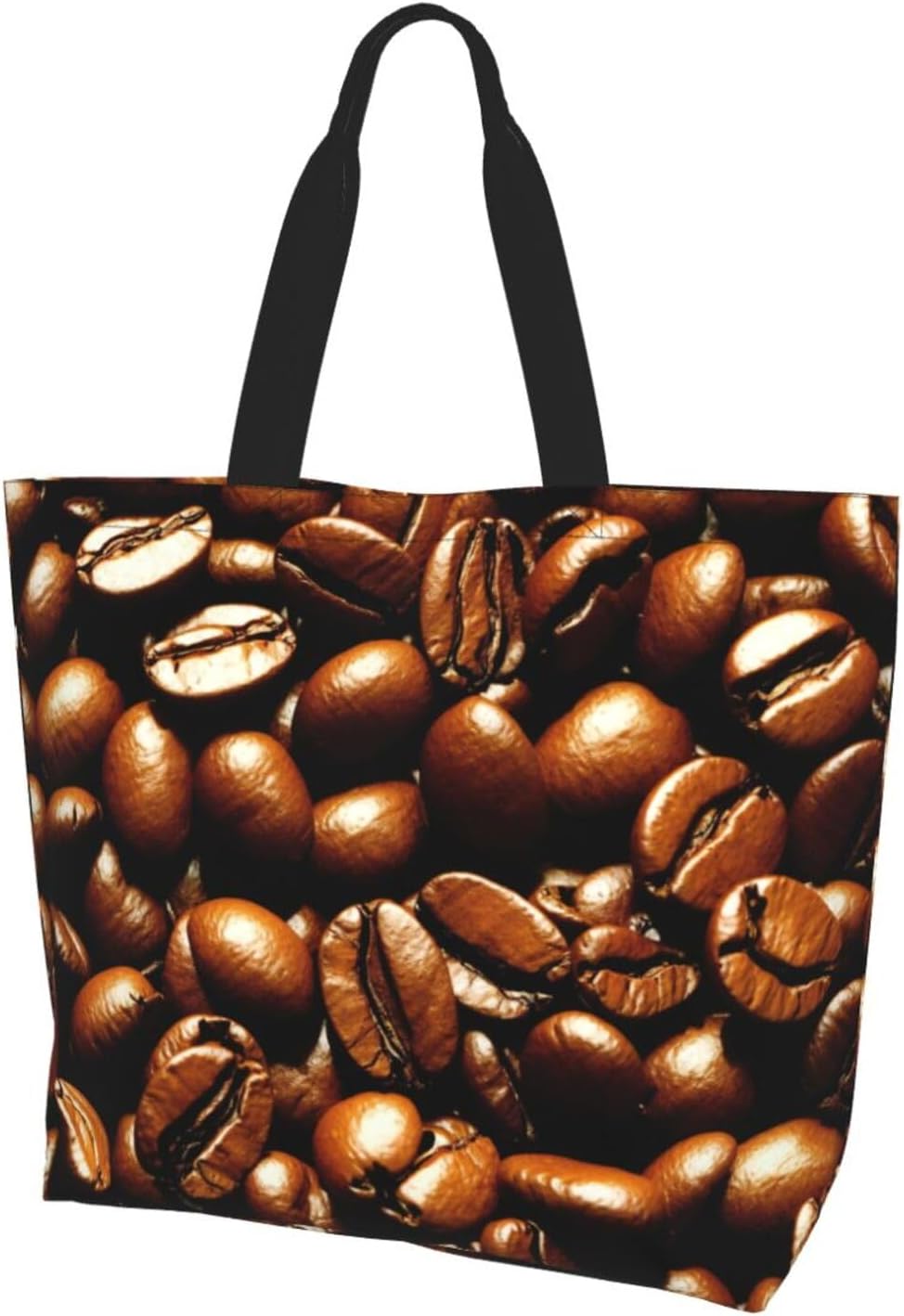 Funny Roasted Coffee Beansprint Women Men Large Capacity Crossbody Bags Daily Use Travel Work Fashion Accessory