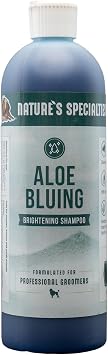 Nature's Specialties Bluing Ultra Concentrated Dog Shampoo for Pets, Makes up to 2 Gallons, Natural Choice for Professional Groomers, Optical Brightener, Made in USA, 16 oz
