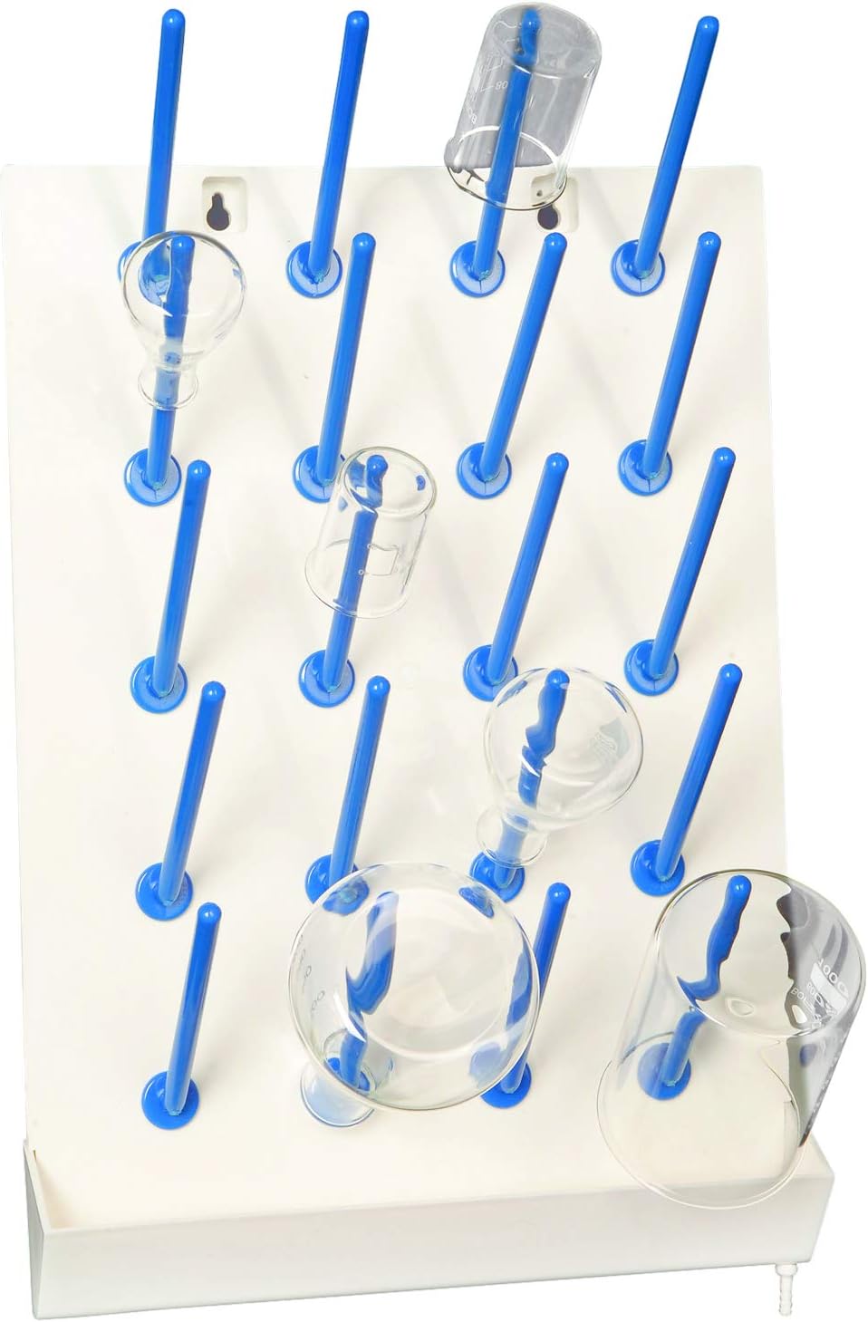 Plastic Draining Rack, 20 Peg, Karter Scientific