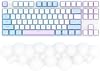 MANBASNAKE Keyboard Cloud Wrist Rest,PU High Density Memory Foam with Non-Slip Base for Typing Pain Relief,Ergonomic Keyboard Pad with Wrist Support for Home Office/Computer/Laptop/Gaming/Mac-Blue