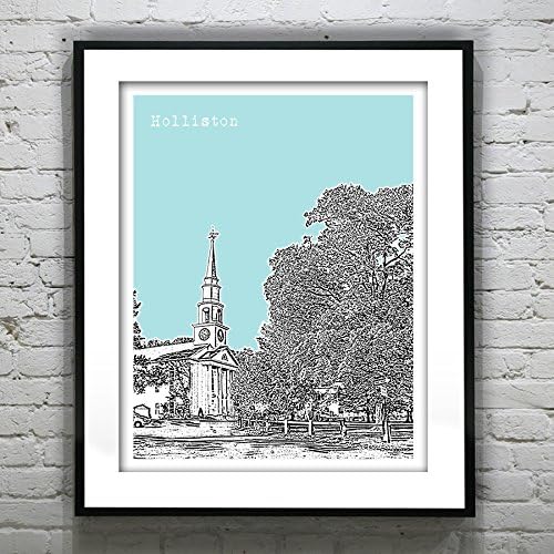 Holliston Massachusetts Art Print - Holliston, MA - Version 1