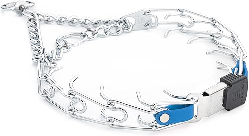 Miniatura 46 de Collar para perro Herm Sprenger de acero cromado con hebilla de liberación rápida ClicLock y inserto de Biothane, collar de entrenamiento para Negro