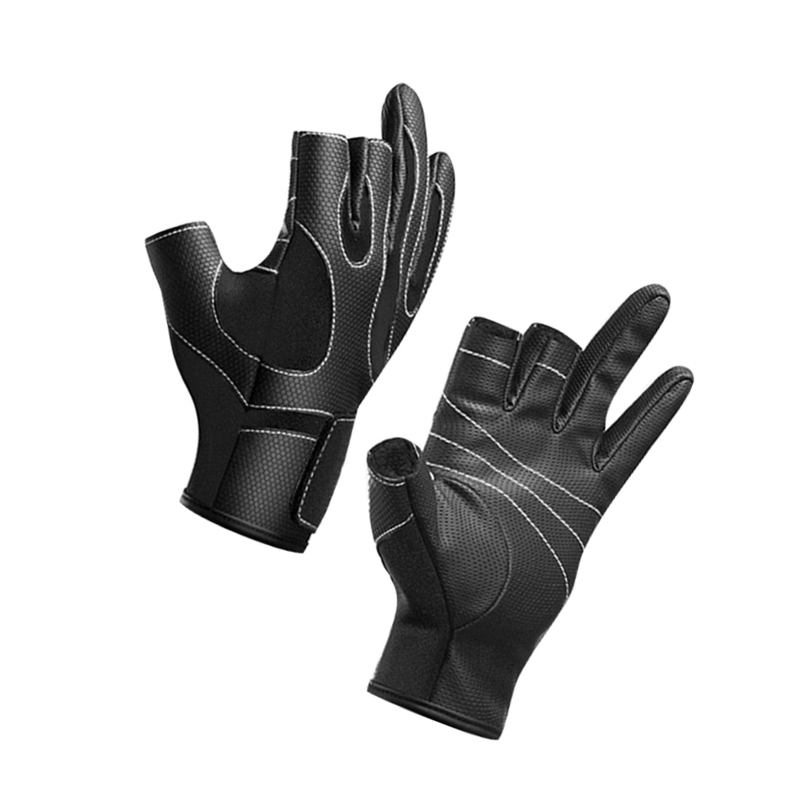 POPETPOP 3 Pares Guantes Pesca Guantes Talla l Suministros Pesca Guante Deportivos termicos térmicos Accesorios Mostrar Tres Dedos r
