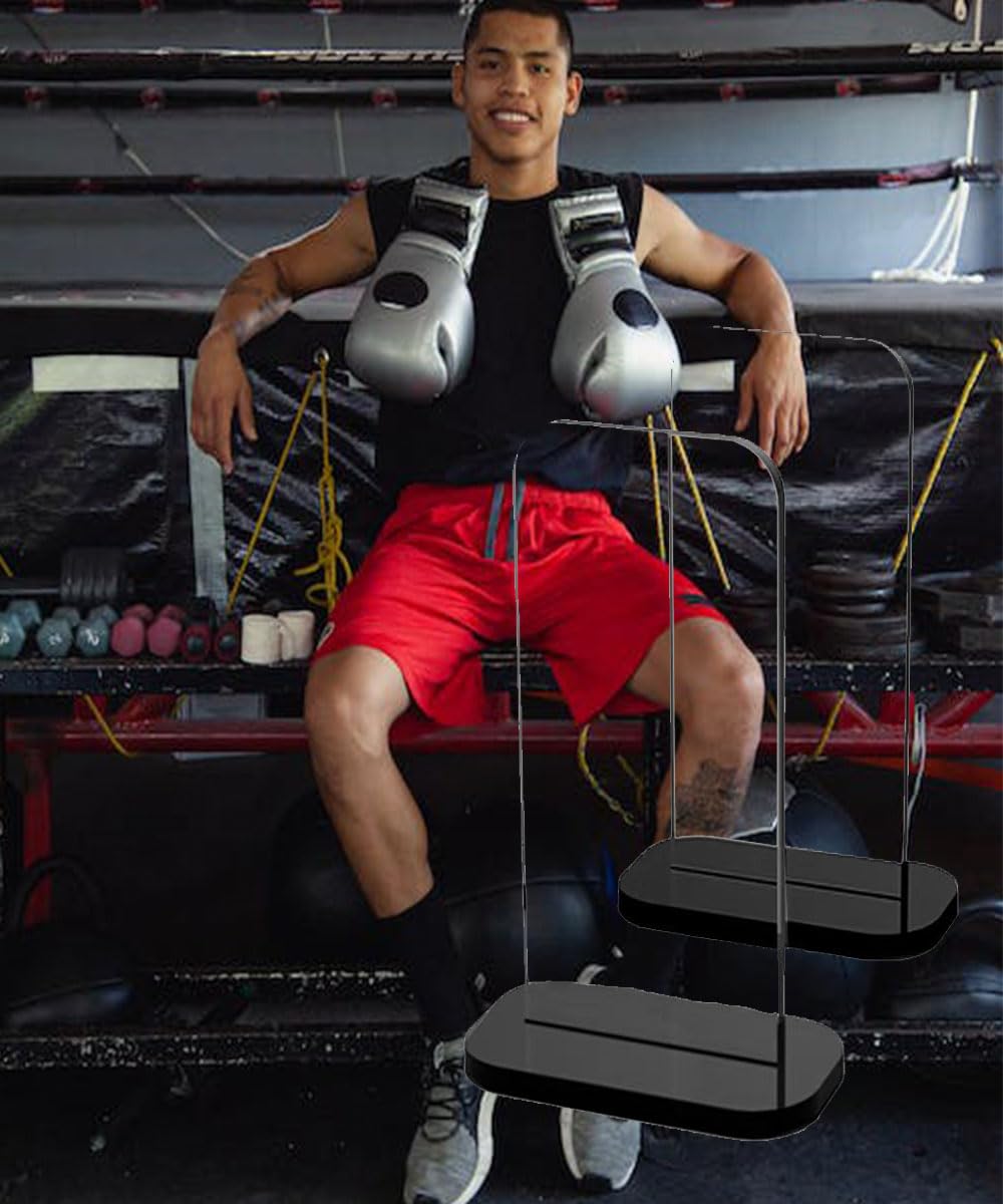 WANLIAN 2 Pack Boxing Glove Stand, Boxing Glove Display Stand, Vertical Boxing Glove Display Stand Baseball Glove Display Stand
