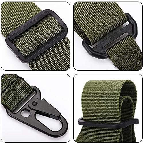 Accmor 2 Points Extra Long Rifle Sling, Two Point Traditional Gun Slings Standard Strap with Metal Hook for Outdoor Sports