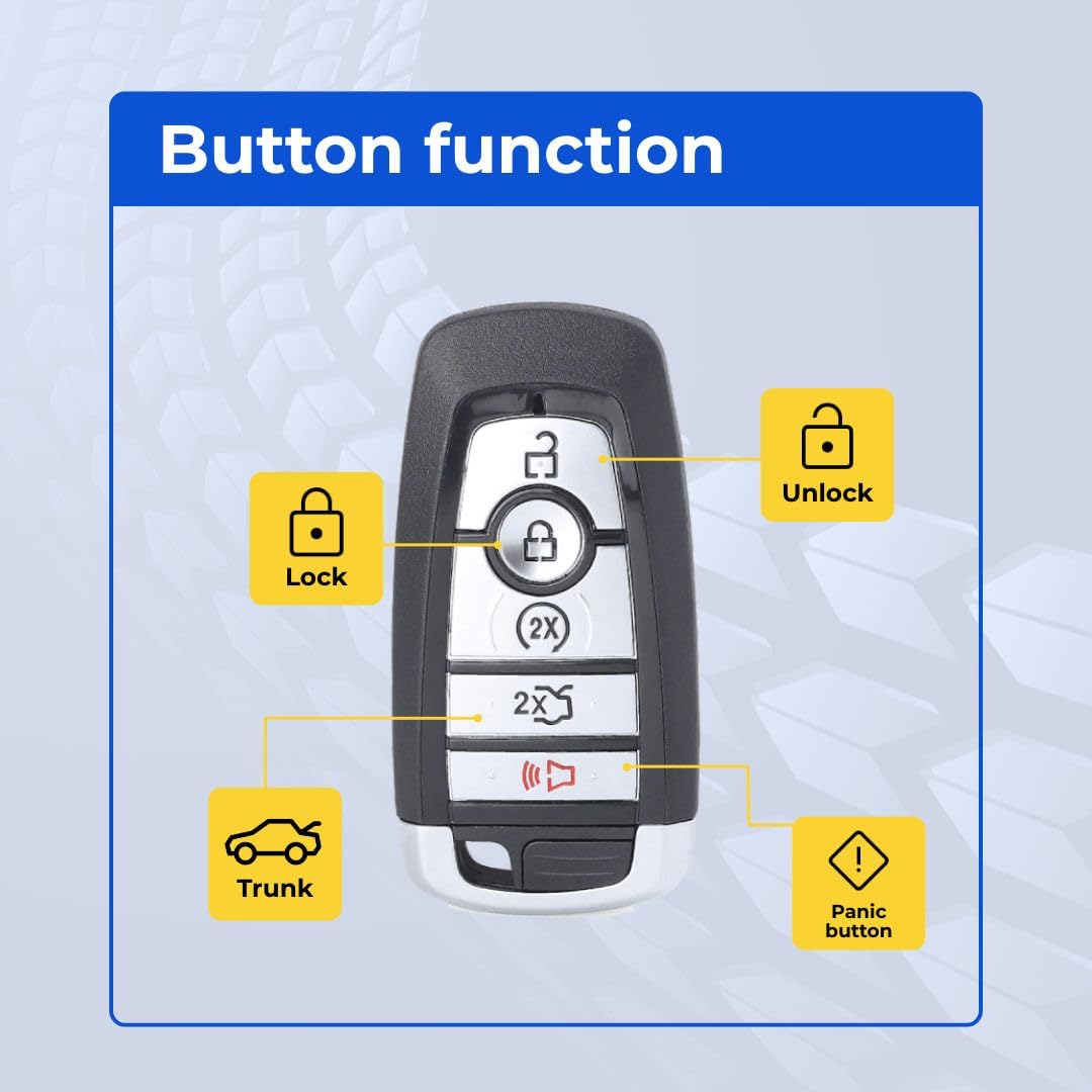Replcament Key Fob Compatible with Explorer 2018-2022 FCC M3N-A2C93142600 M3N-A2C931426 Part Number 164-R8149 164R8149 164-R8162 164R8162 164-R8244 164R8244 164-R8278 164R8278