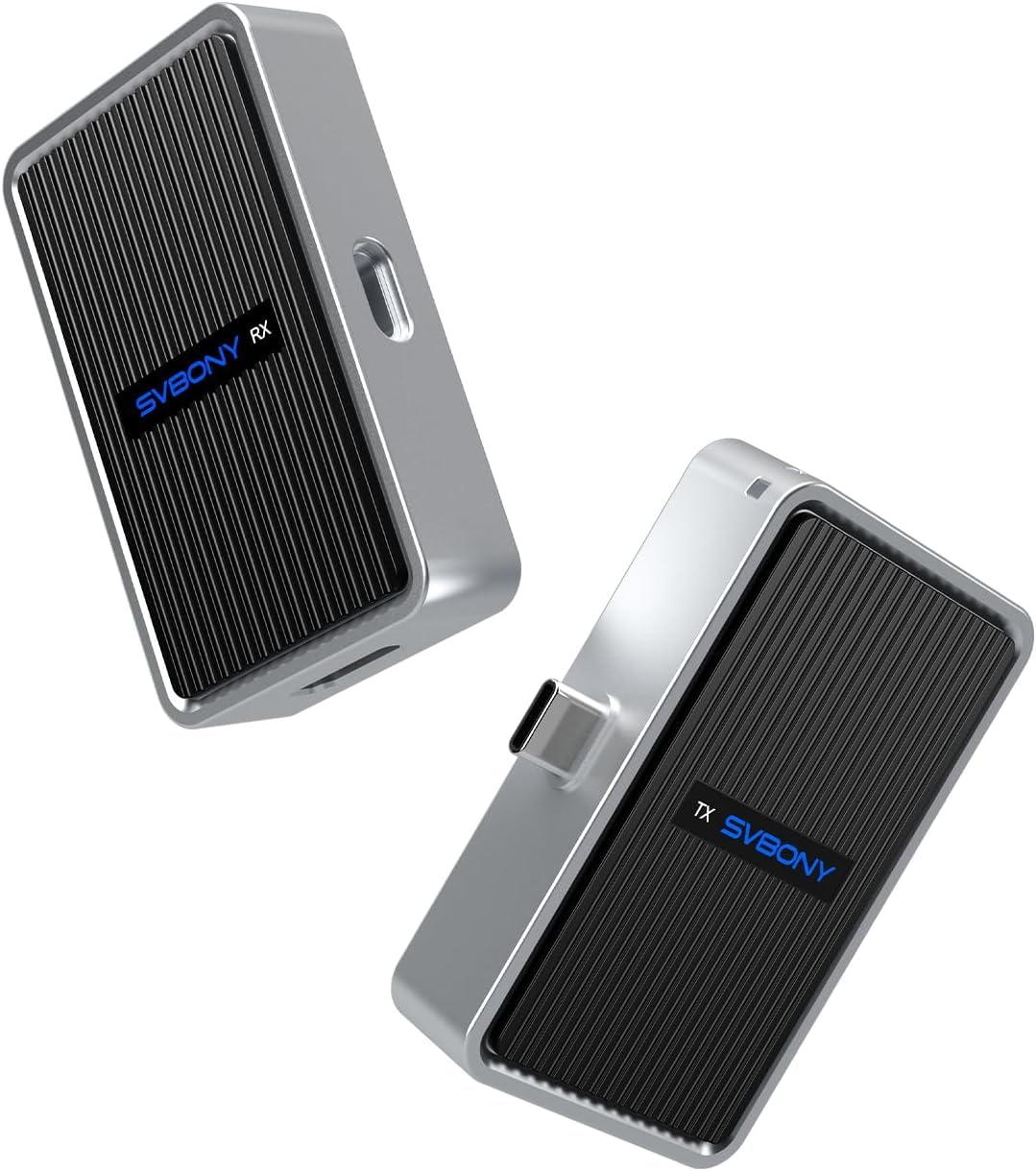 Svbony TransAir4 Kit HDMI Wireless, Uscita Video 4K@30Hz, Portata 50m, Alimentazione Type-C (TX), Funzione Docking Station, Modalità Mirroring ed Estensione, Plug & Play per Sale Riunioni