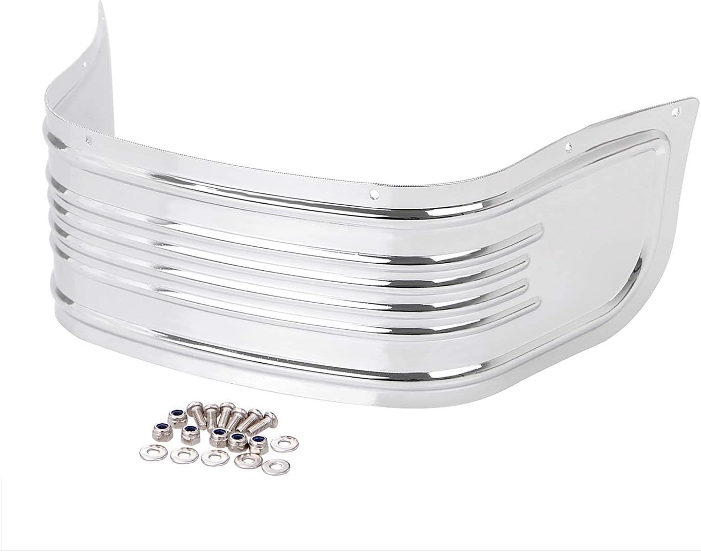 XMMT Chrome Front Lower Fender Trim Skirt For Harley Touring Road King Electra Glide Ultra Classic Tri Glide Ultra 1980-2013