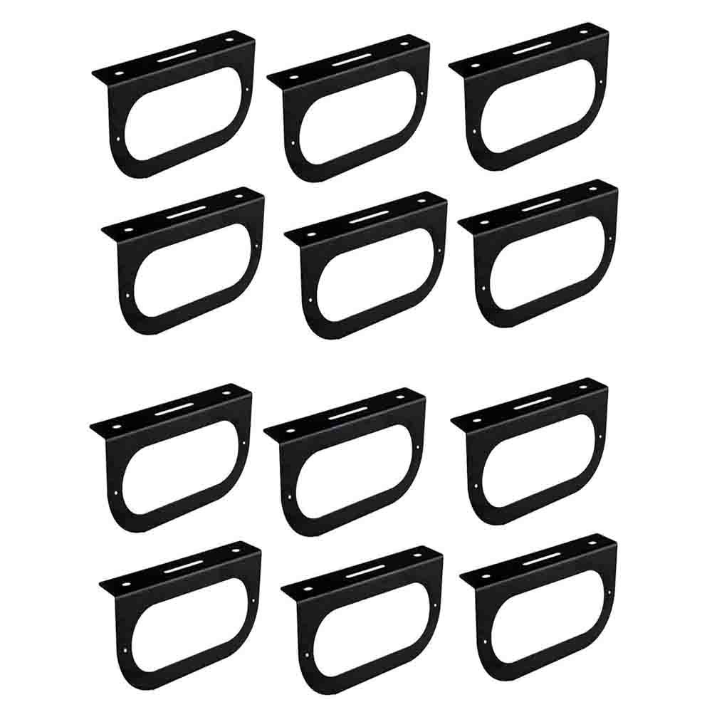 RAParts (12) Black Taillight Mounting Brackets fits 6
