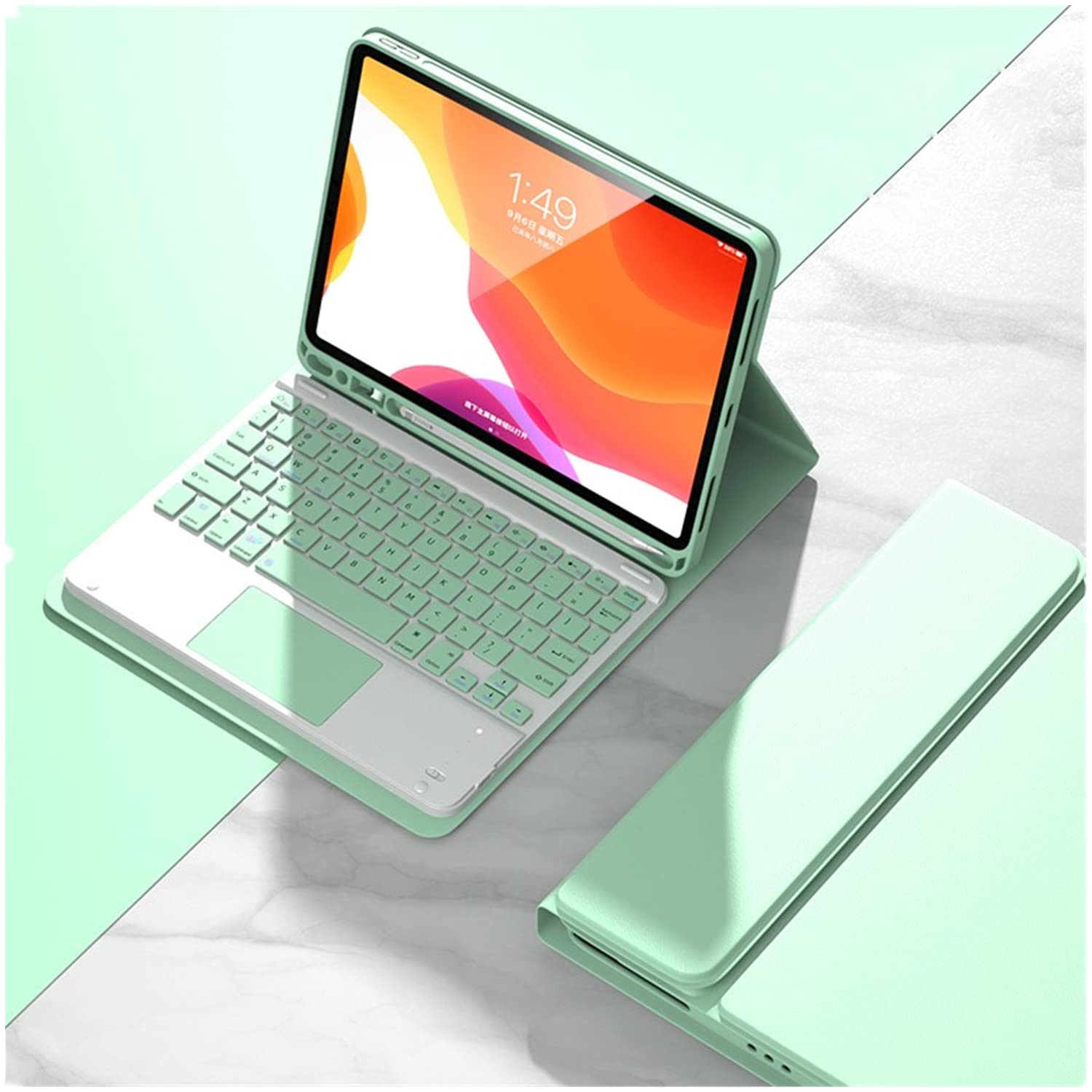 タブレット FireHD10(第13世代) ケース キーボード タッチペン 付き