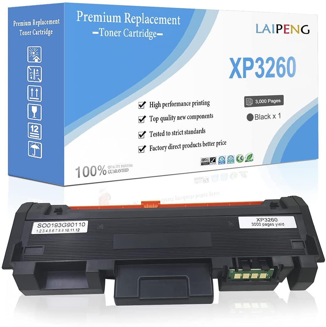 Toner noir Xerox Phaser 3260 compatible 3000 pages impression nette