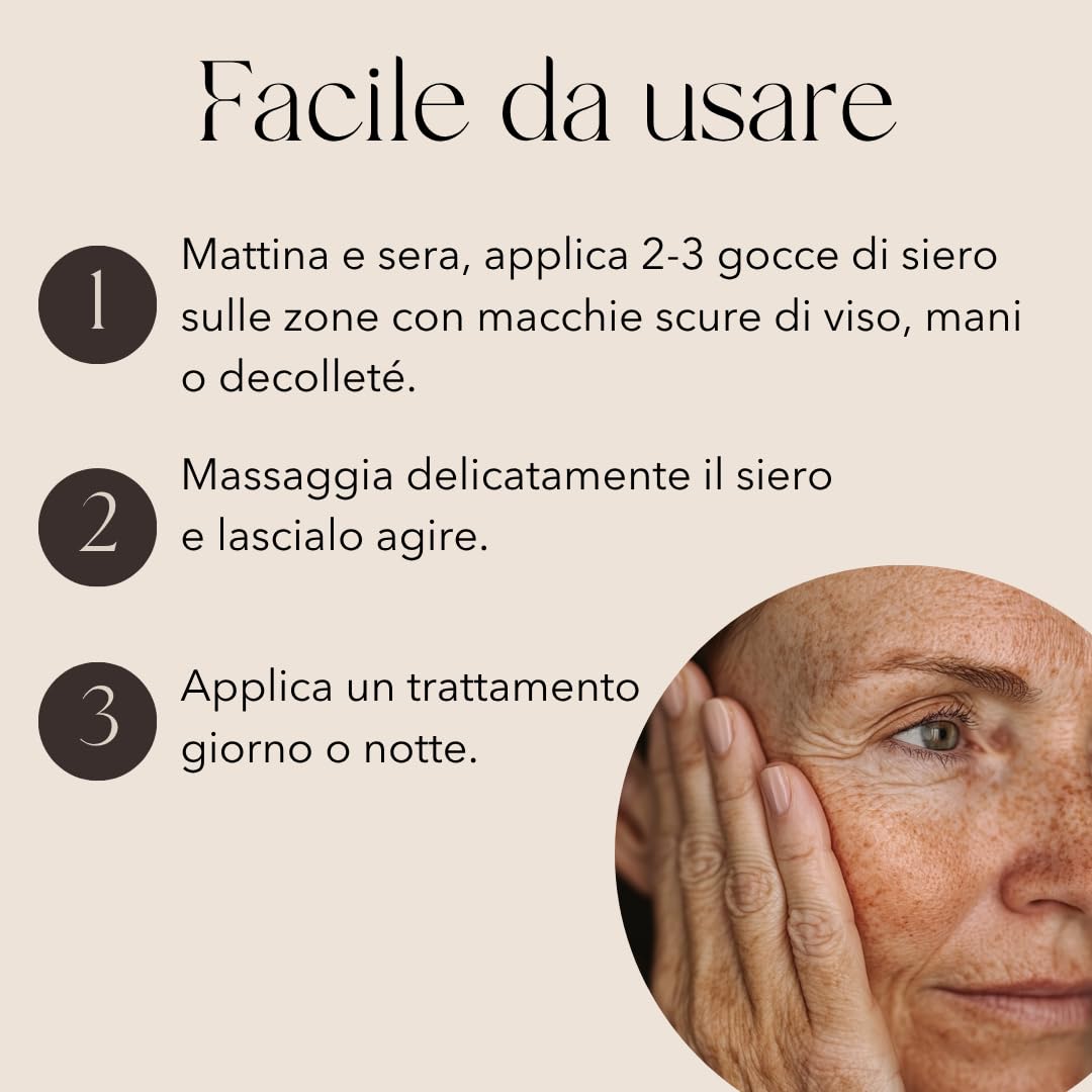 mellow NOIR XTREME Brightening Booster 30ml Siero anti-macchie | Riduce delicatamente le macchie scure, le macchie senili e i segni da acne, Per il viso e la pelle, Vegano