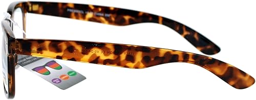 Miniatura 4 de Lentes de lectura progresivos de enfoque múltiple 3 poderes en 1 lector de borde cuadrado de cuerno