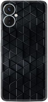 K l fland Tecno Camon 19 Neo K l f, Silikon, Platinium Series, Geometrik Desen, Siyah