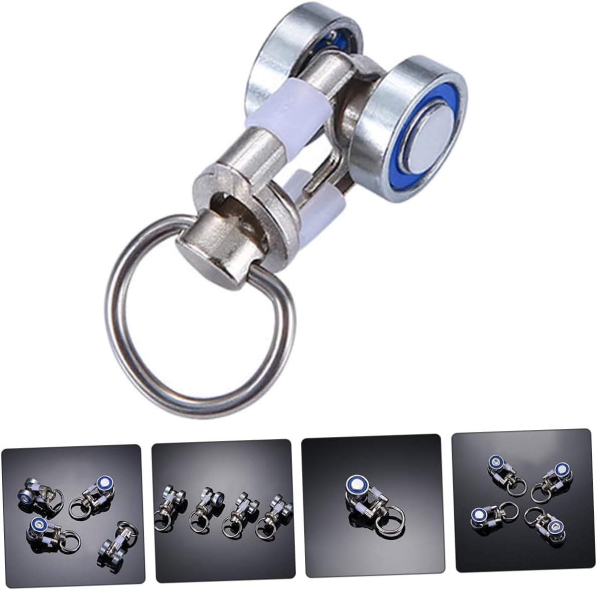 50pcs Metal Curtain Track Roller Smooth for Easy Opening and Closing Versatile Curtain Pulleys for Room Dividers and Fixed Panels